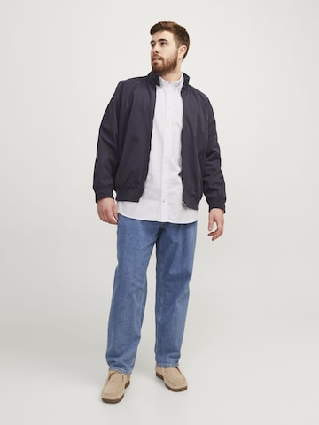 Jack & Jones Plus - Ajuste estrecho Camisa 'Oxford' en blanco