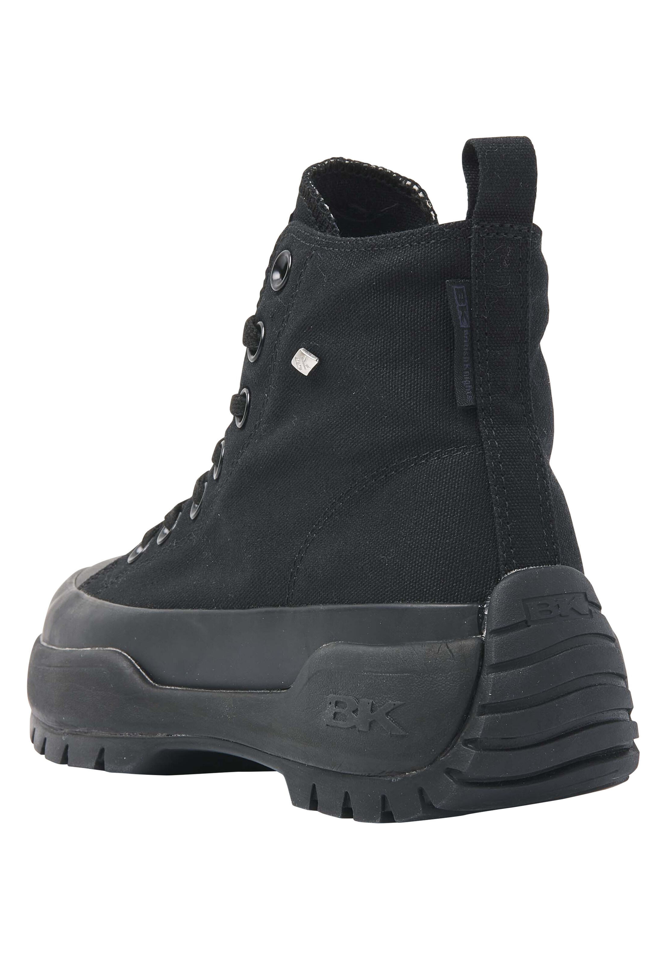 BRITISH KNIGHTS Korkeavartiset tennarit ' KAYA MID FLY ' värissä musta