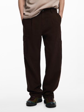 Desigual - regular Pantalón cargo en marrón: frente