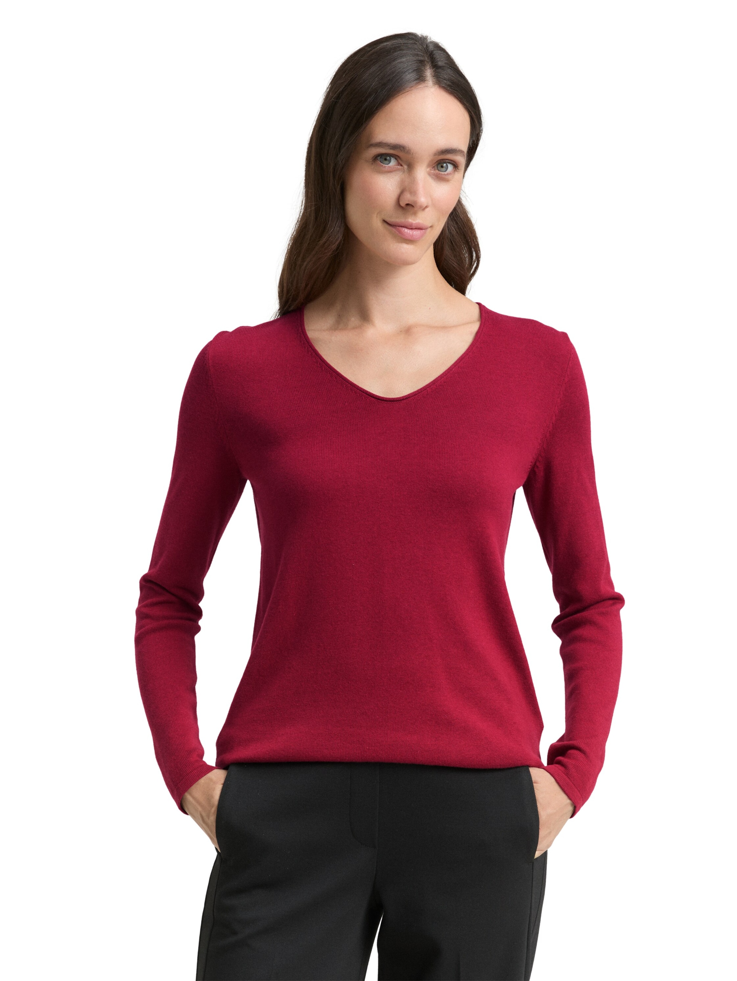 TOM TAILOR Sweater in Red: front