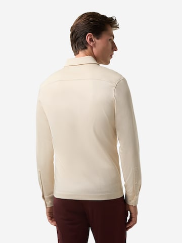 BOGNER Slim Fit Hemd 'Franz' in Beige