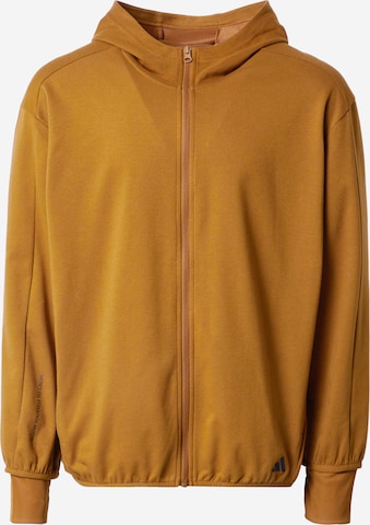ADIDAS PERFORMANCE Bluza rozpinana sportowa 'Base Aeroready ' w kolorze brązowy: przód