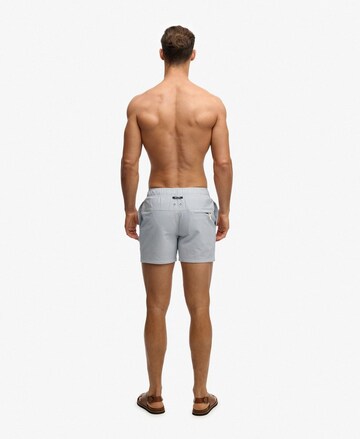 Superdry & Co Zwemshorts 'Seersucker' in Blauw