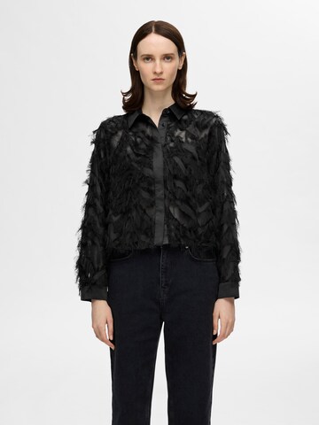 SELECTED Blouse 'SLFMYLINE' in Black: front