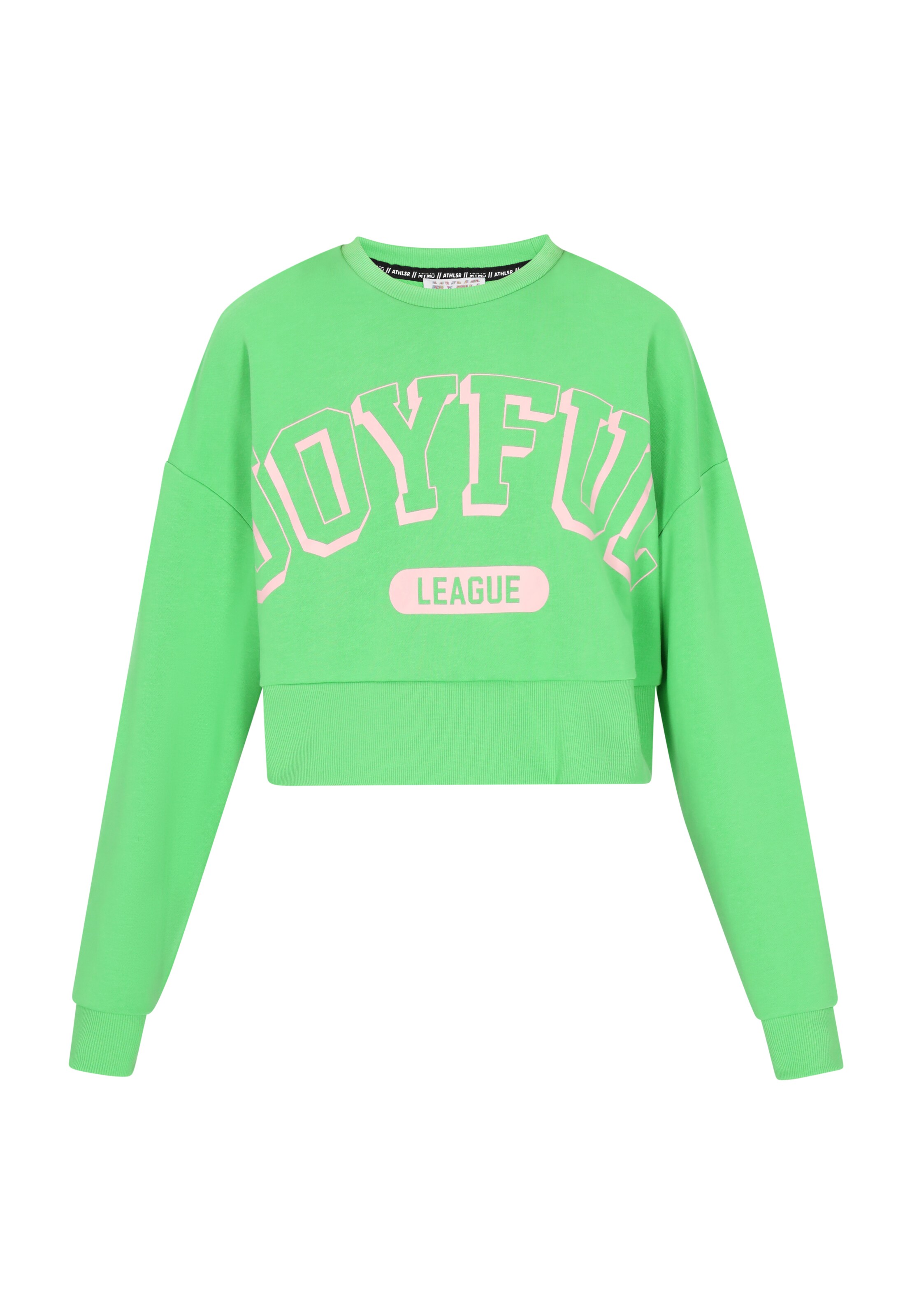 myMo ATHLSR Sweatshirt 'Back To School' in Grün: Vorderseite
