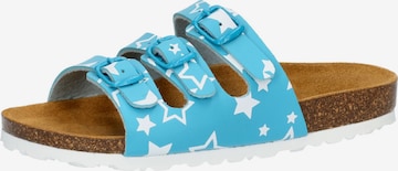 LICO Pantolette 'Bioline Star' in Blau: Vorderseite