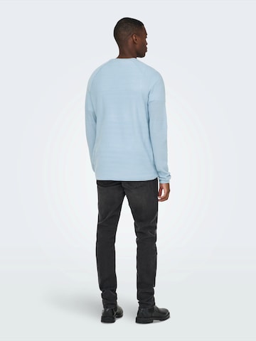 Only & Sons Sweter w kolorze niebieski