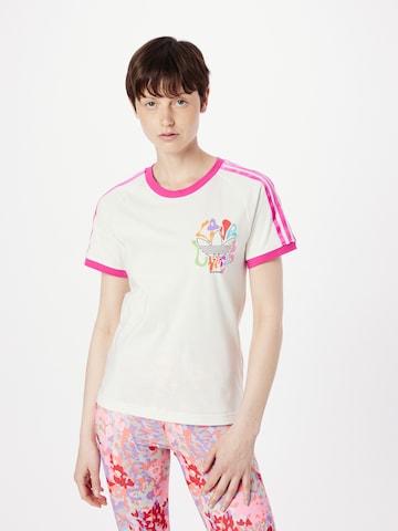 ADIDAS ORIGINALS Shirt 'Pride Rm 3-Stripes' in White: front