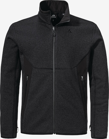Veste en polaire fonctionnelle 'Yew' Schöffel en noir : devant