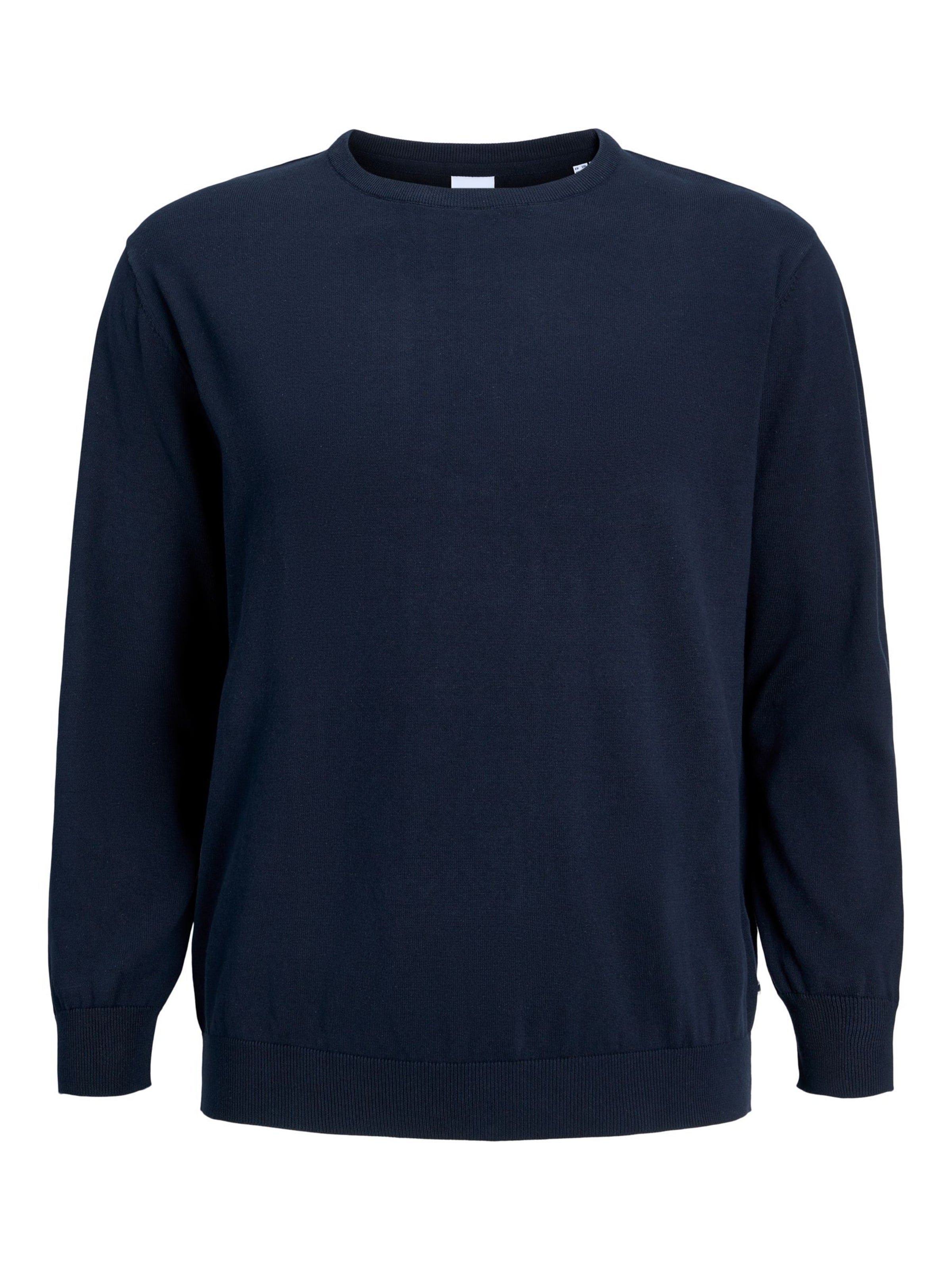 Jack & Jones Plus Sweater in Blue: front