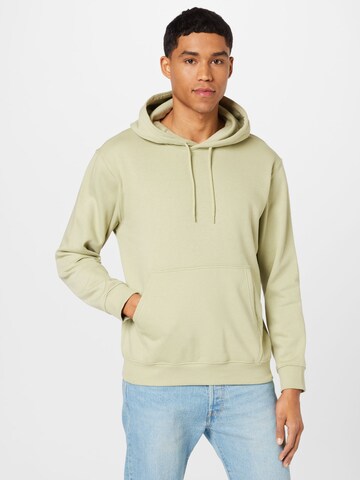 Sweat-shirt WEEKDAY en vert : devant