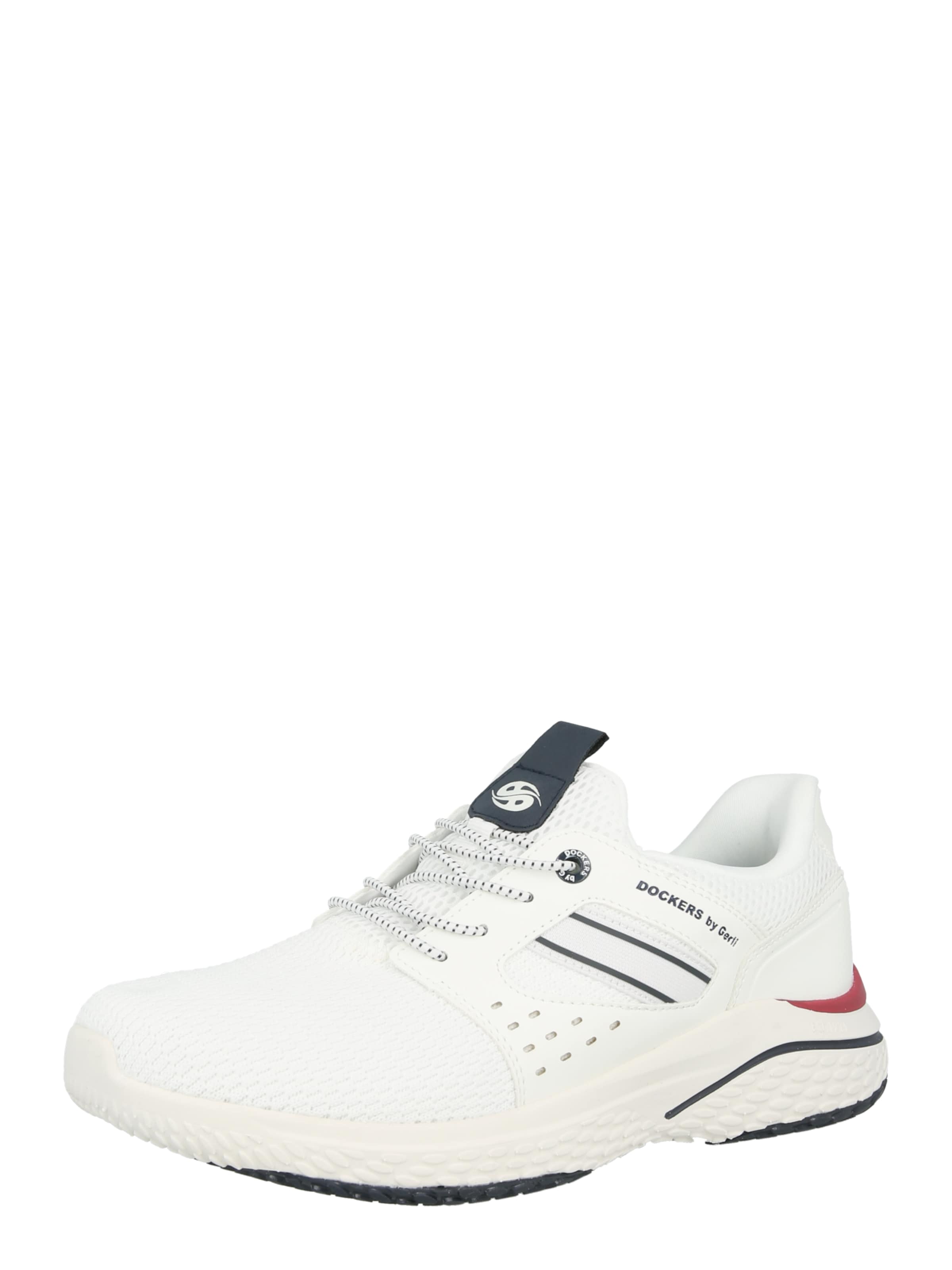 Sneaker low de la Dockers by Gerli pe alb: față
