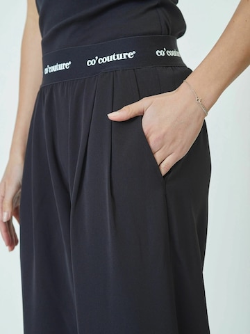 Wide Leg Pantalon 'Amina' co'couture en noir