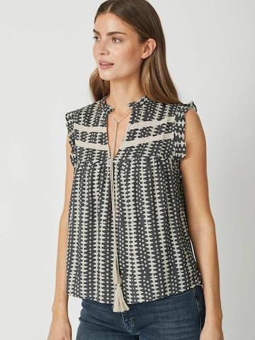 co'couture Bluse 'Caya' in Grün: Vorderseite