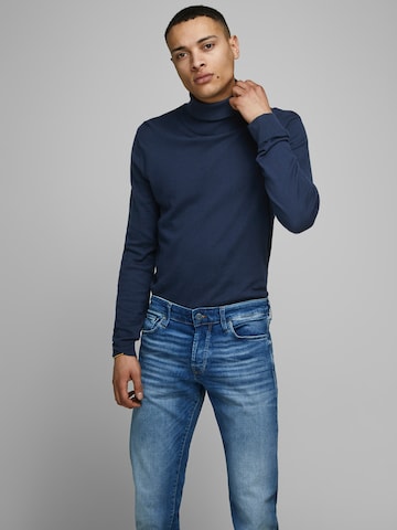 JACK & JONES Sweater 'Emil' in Blue: front