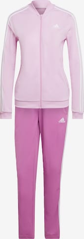 ADIDAS SPORTSWEAR Tracksuit 'Essentials 3-Stripes' in Purple: front