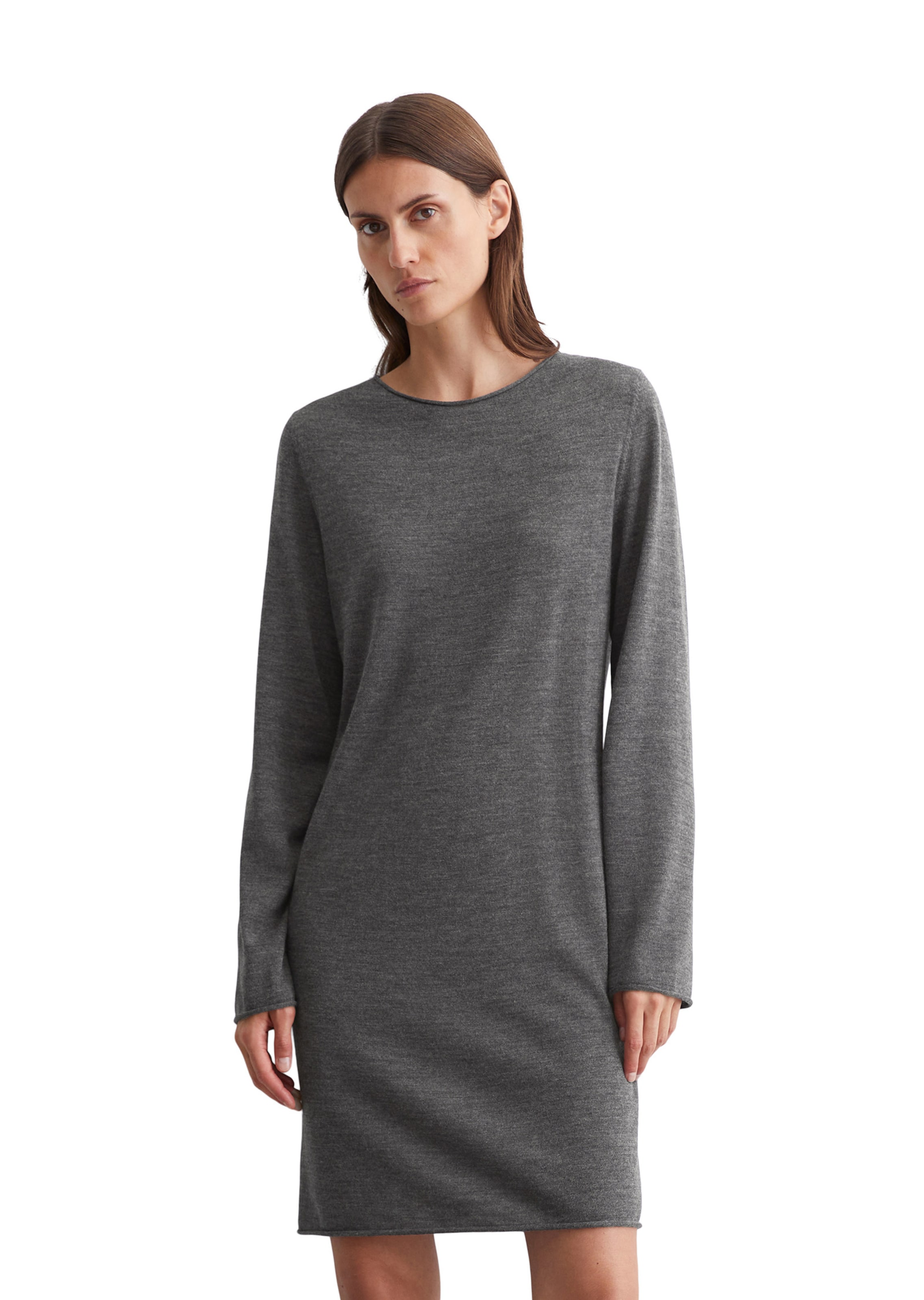 pelēks Marc O'Polo Adīta kleita: no priekšpuses