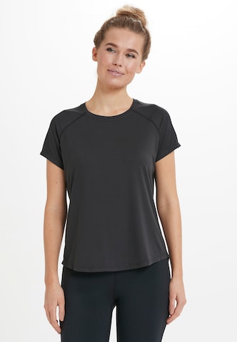 Athlecia Performance shirt 'Gaina' in Black: front