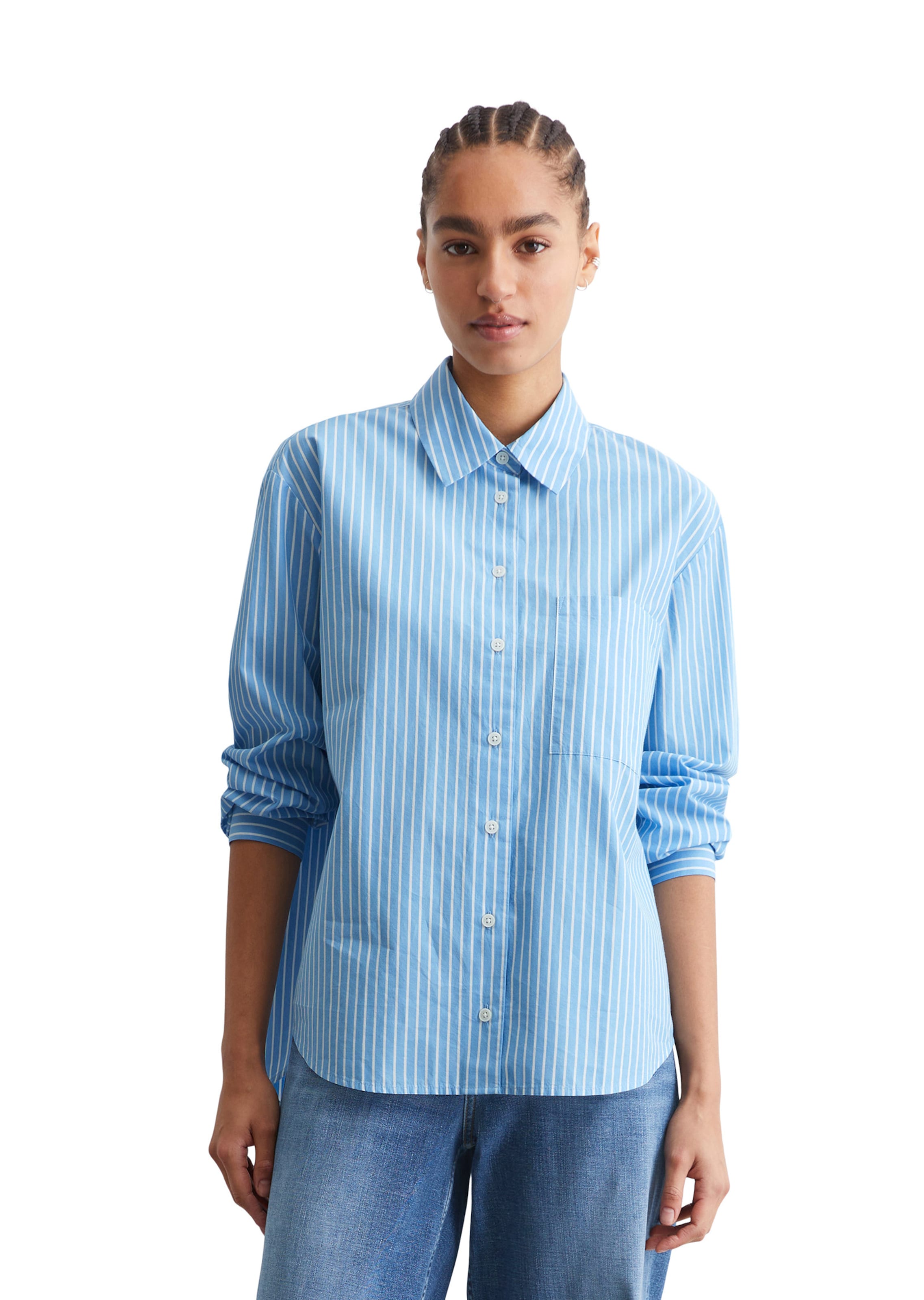 Marc O'Polo DENIM Blouse in Blue: front