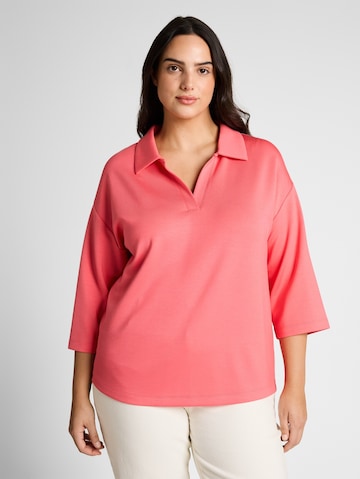 Tom Tailor Women + Shirt 'Scuba' in Pink: Vorderseite