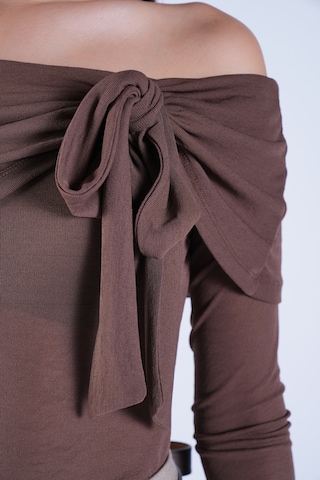 Trend Alaçatı Stili - Camiseta en marrón