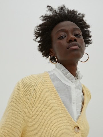 EDITED Knit cardigan 'Nanja' in Yellow