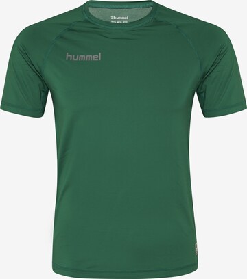 T-Shirt fonctionnel Hummel en vert : devant