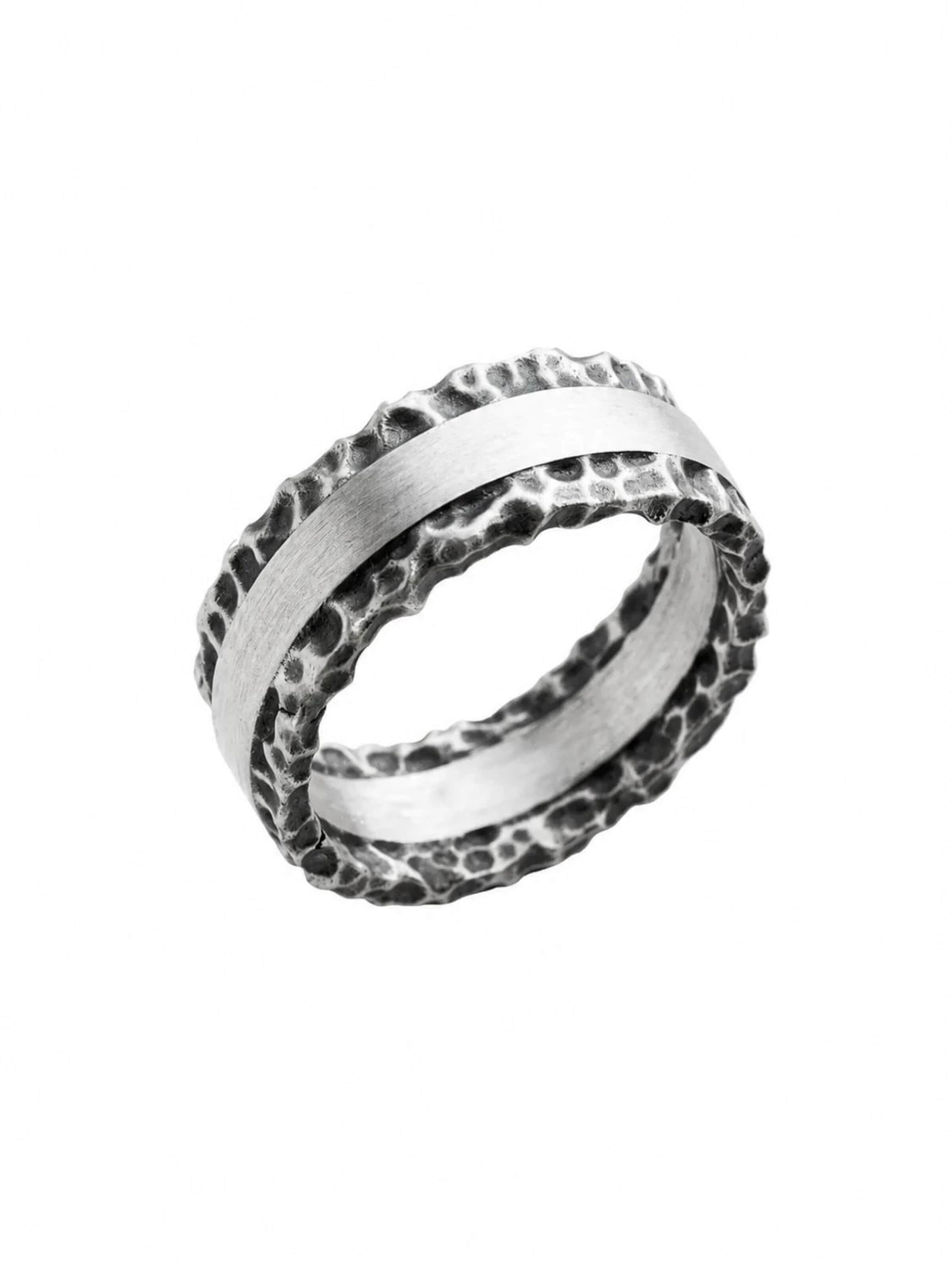 REYTEL Ring 'HEMMET' i silver: framsida