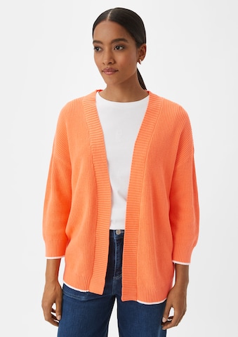 comma casual identity Gebreid vest in Oranje: voorkant