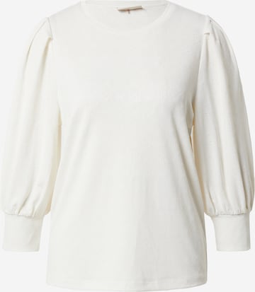 Freequent - Blusa 'BLOND' en blanco: frente