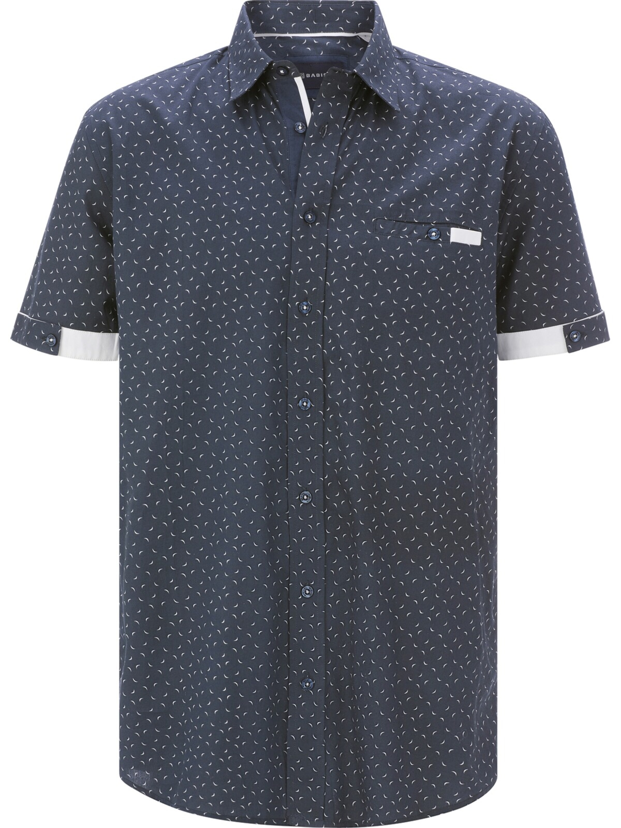 BABISTA Regular fit Button Up Shirt ' Fieron ' in Blue: front