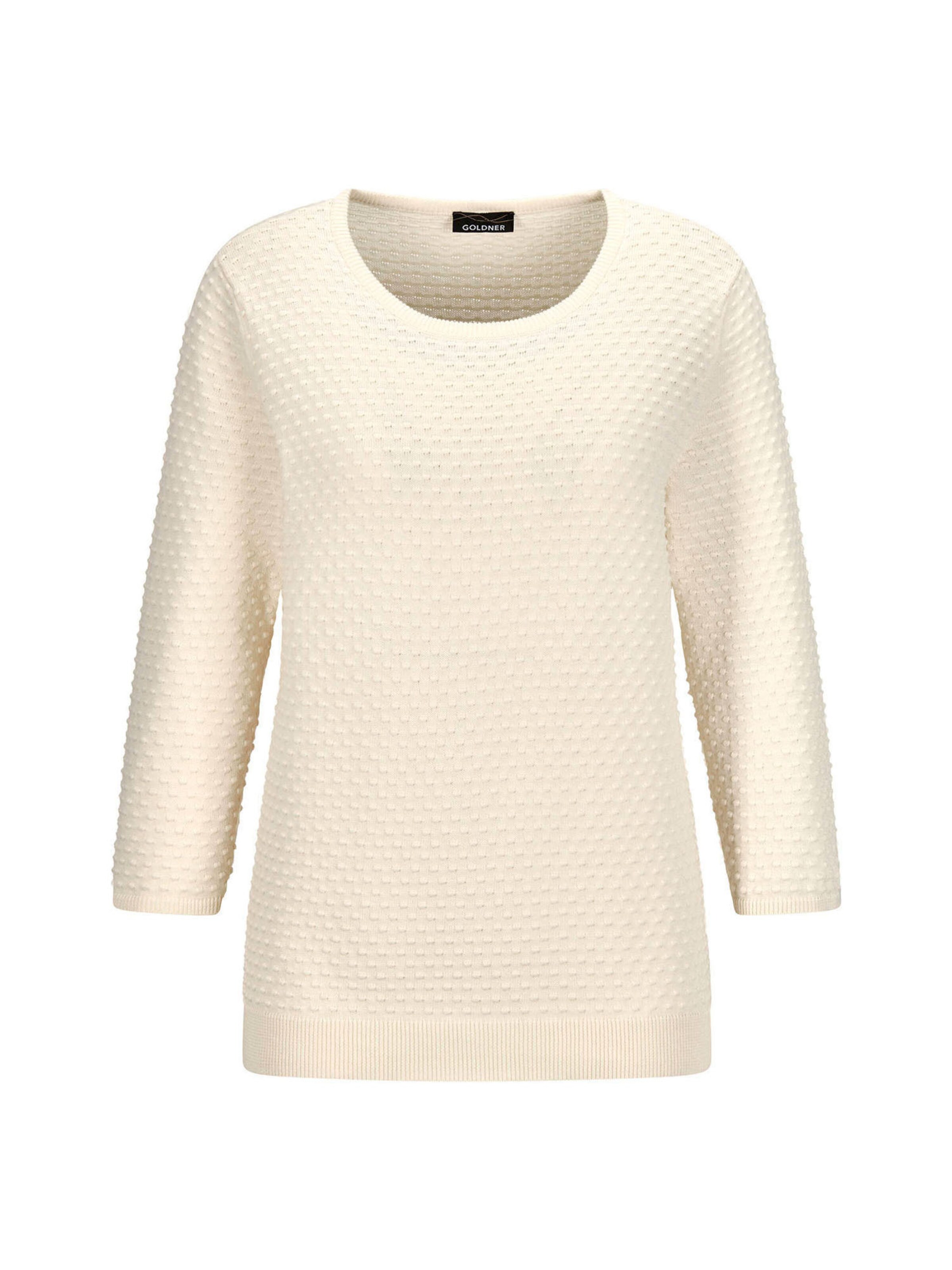 Pull-over Goldner en blanc : devant