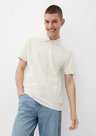 QS Poloshirt in Beige: Vorderseite