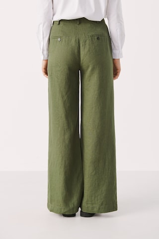 Part Two Wide leg Pants 'Ninnes' in Green