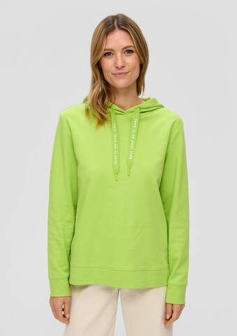 s.Oliver - Sweatshirt em verde: frente