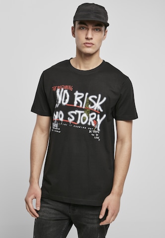 Mister Tee Shirt 'No Risk No Story' in Black