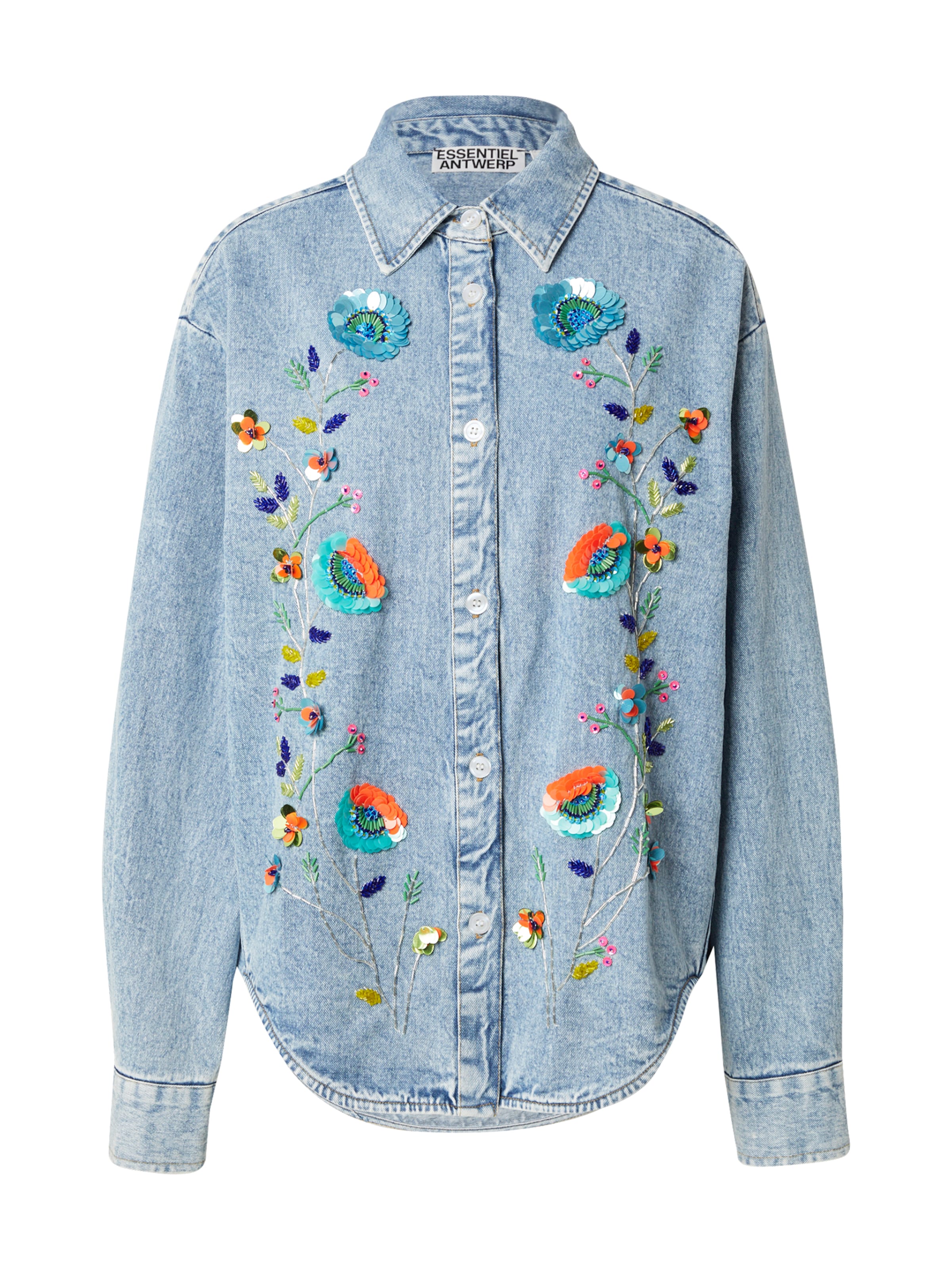 Essentiel Antwerp Μπλούζα 'Icksonville' σε μπλε: μπροστά