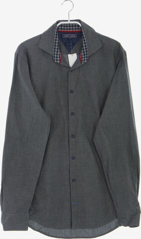 TOMMY HILFIGER Button Up Shirt in S in Grey: front