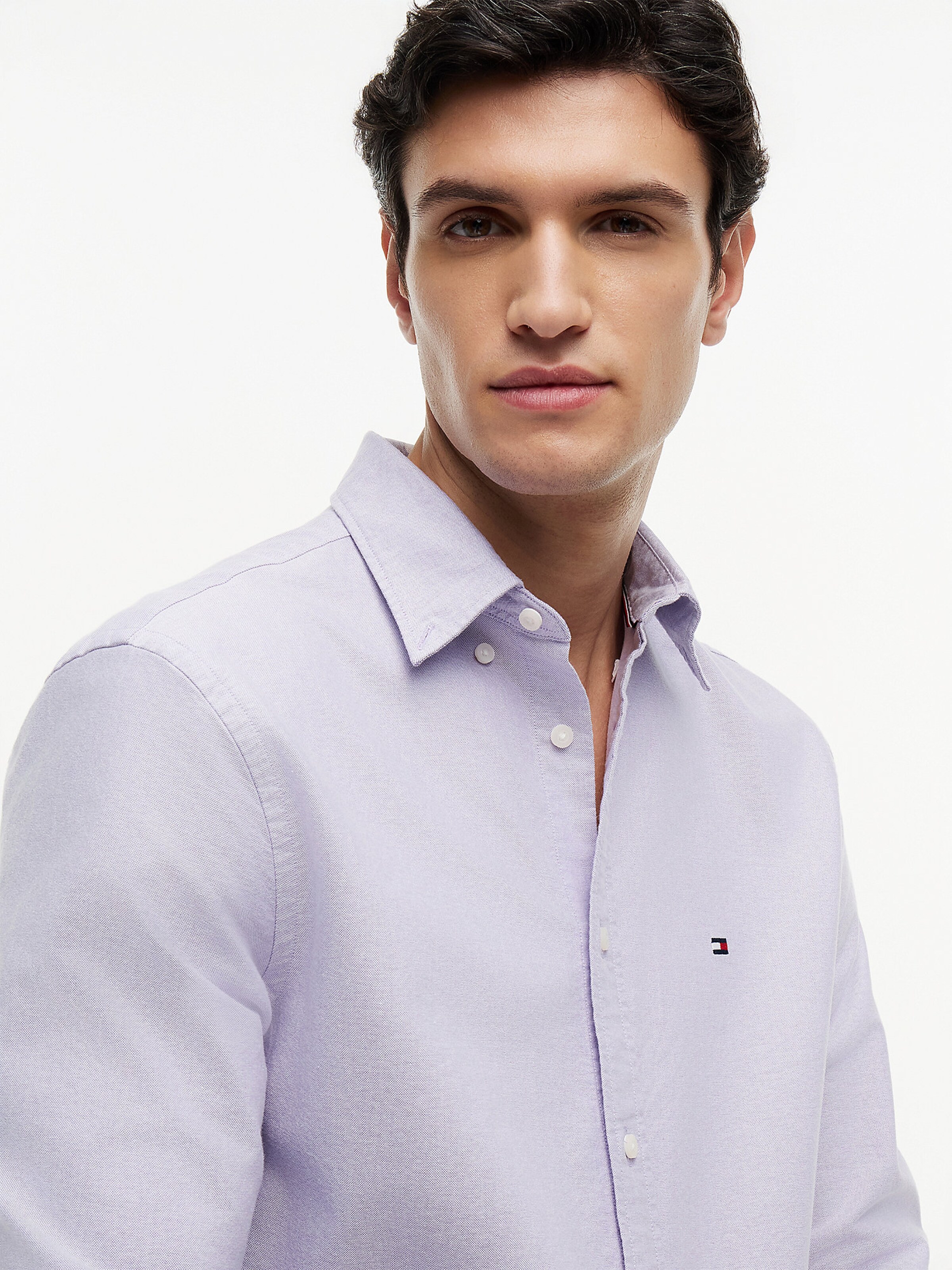 Coupe regular Chemise TOMMY HILFIGER en violet