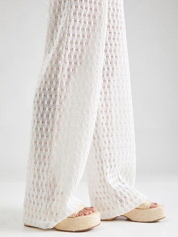 Wide Leg Pantalon 'Lucia' millane en blanc