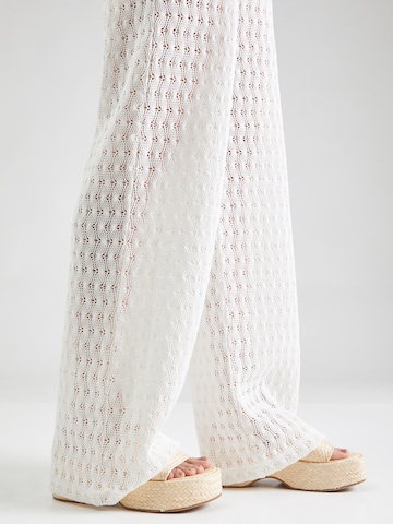 Wide Leg Pantalon 'Lucia' millane en blanc