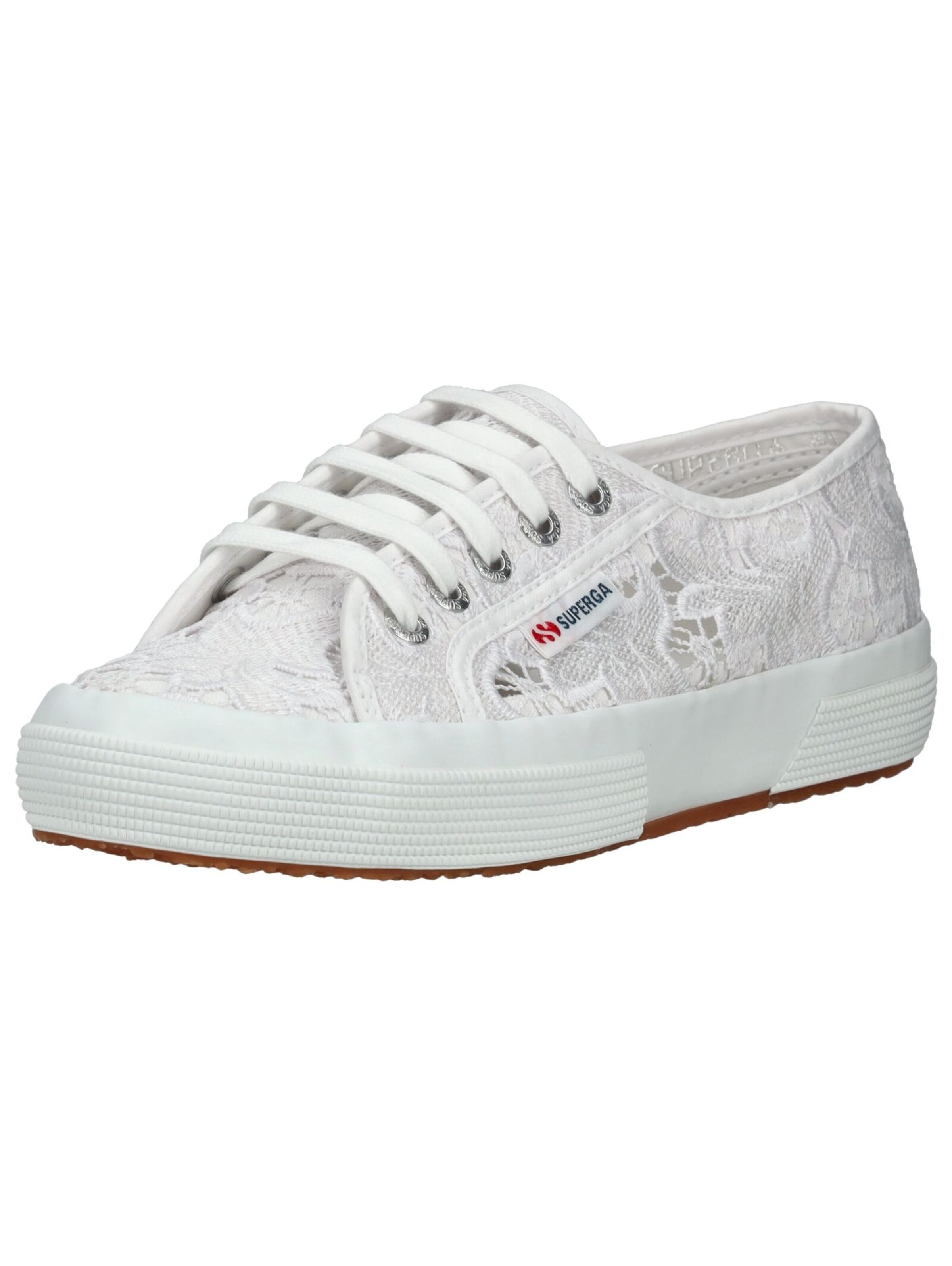 Baskets basses SUPERGA en blanc : devant
