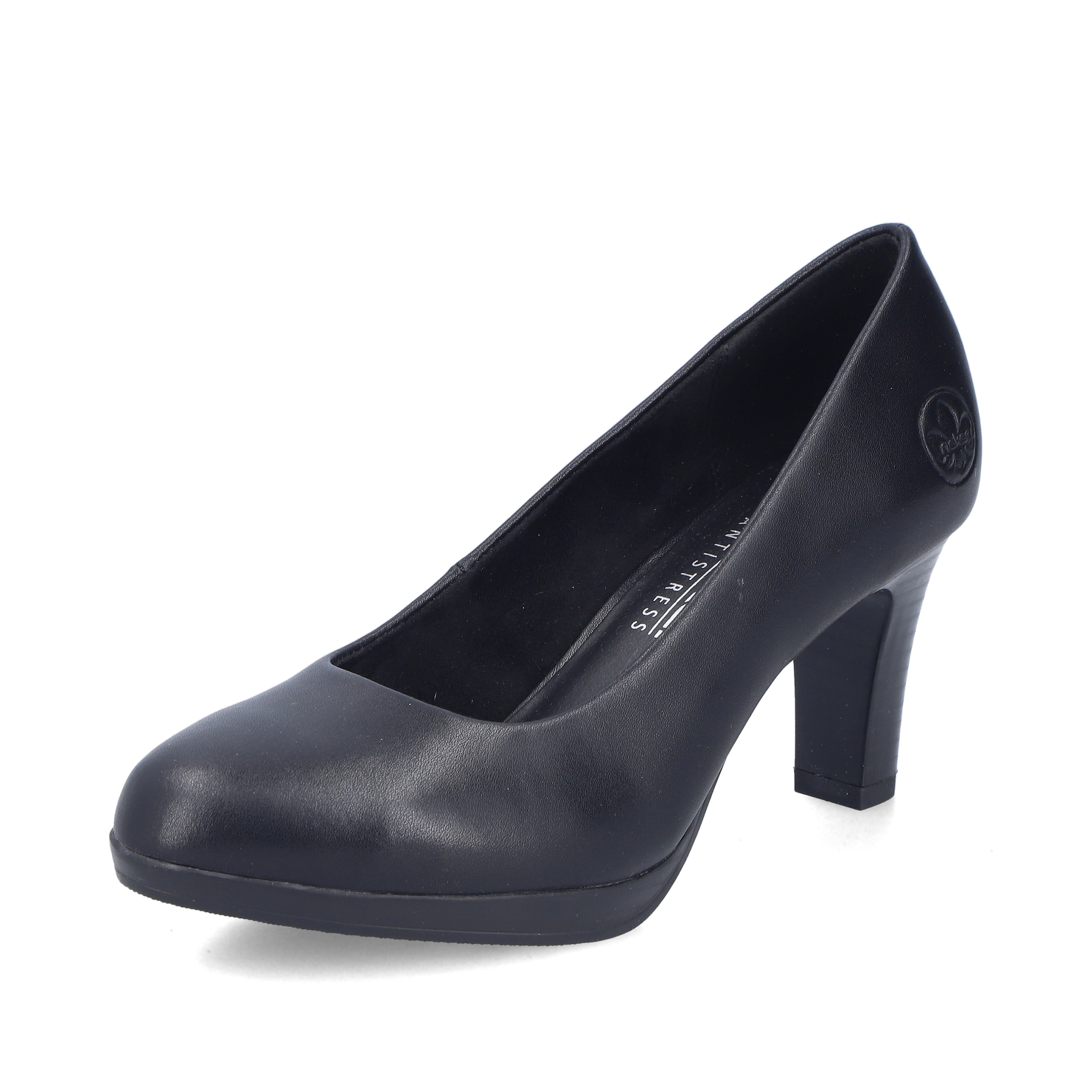 Escarpins Rieker en noir : devant
