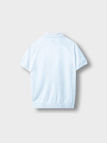 Burocs Shirt 'Fine Knit Polo' in Blue