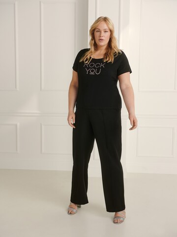 Guido Maria Kretschmer Curvy Shirt in Schwarz