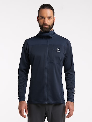 Haglöfs Athletic Zip-Up Hoodie 'L.I.M' in Blue: front