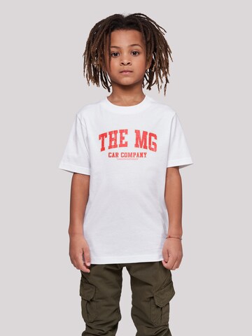 T-Shirt 'British Motor Heritage The MG Car Company' F4NT4STIC en blanc : devant