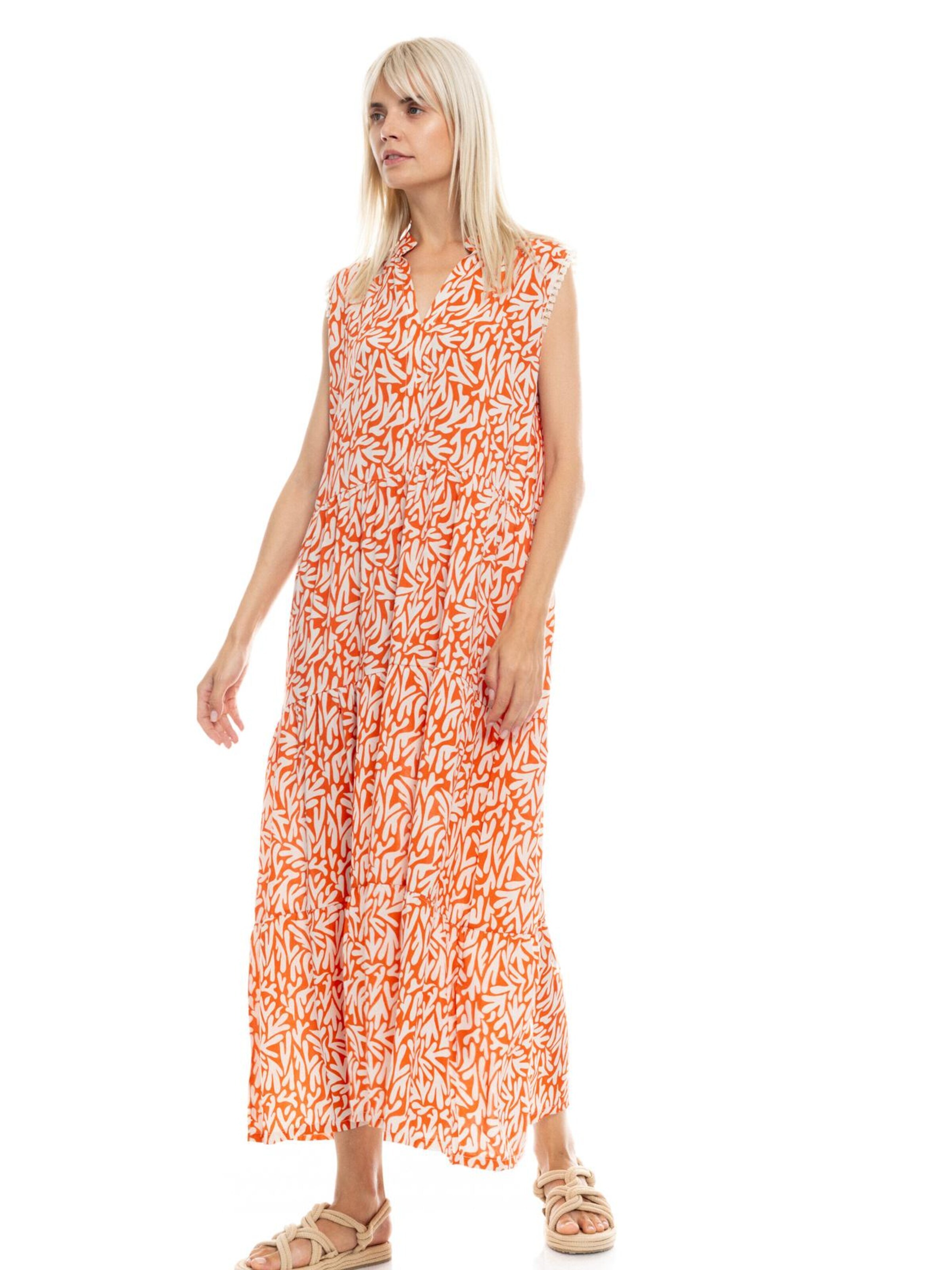 Pink Label - Vestido de verão 'CORAL' em laranja