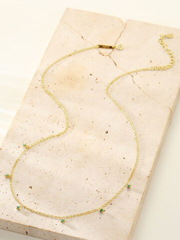 Parure de bijoux 'Emerald Glow' Hey Happiness en or