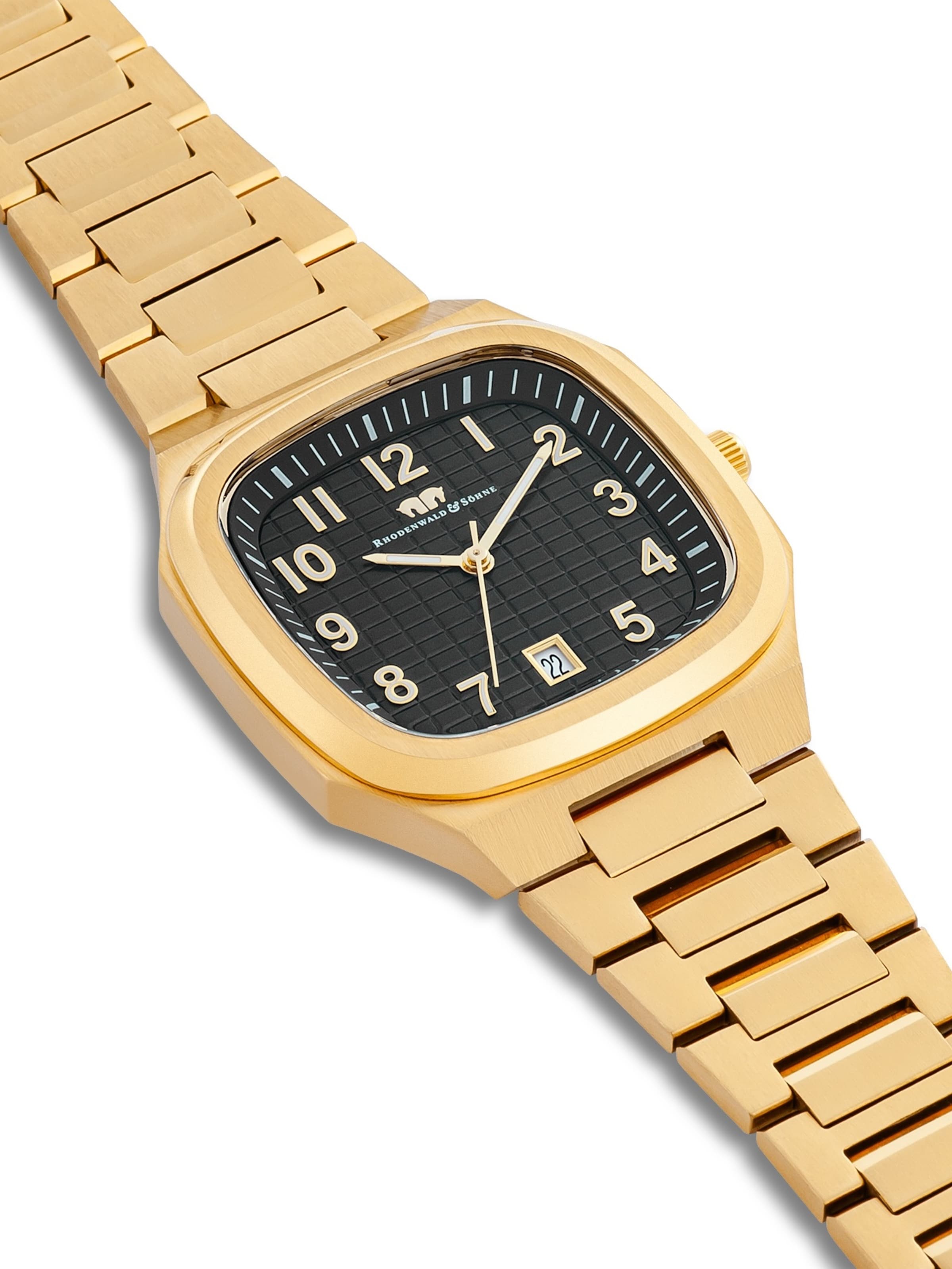 Rhodenwald & Söhne Analoguhr in Gold